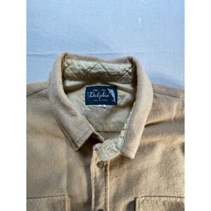 Vintage Dolphin Full Cut Quilted Workwear Jacket XL Tan Made in Korea RN 24619 •
